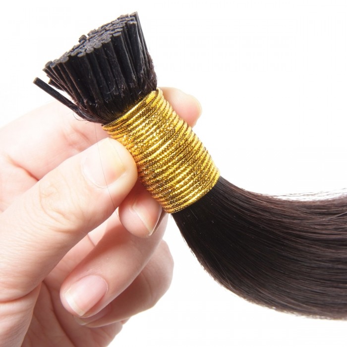 100% Best Remy I-Tip Hair Extensions-Off Black Kriyya Hair Extensions ...