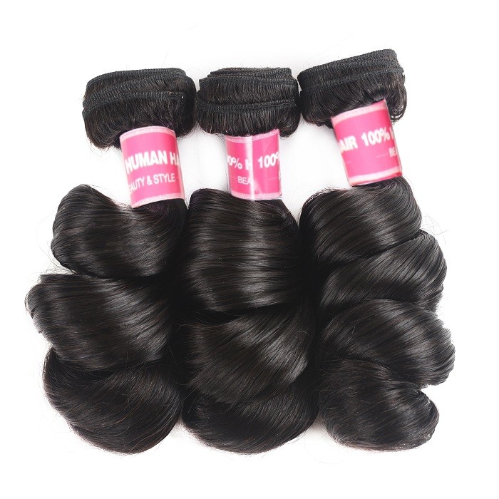 Kriyya Brazilian Hair Loose Wave Hair Human Hair 3 Bundles Deals100 Real Human Hair