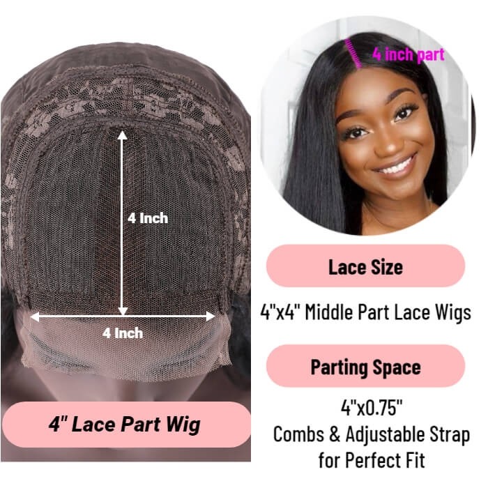 Kriyya Face Framing Highlight Lace Human Hair Wig #27 Highlight  Middle Part Lace Wig 150% Density