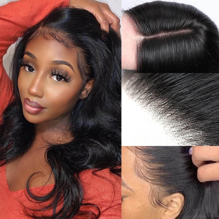 Kriyya Body Wave Unprocessed Virgin Hair 5x5 HD Lace Closure Pre Plucked Transparent Lace Closure