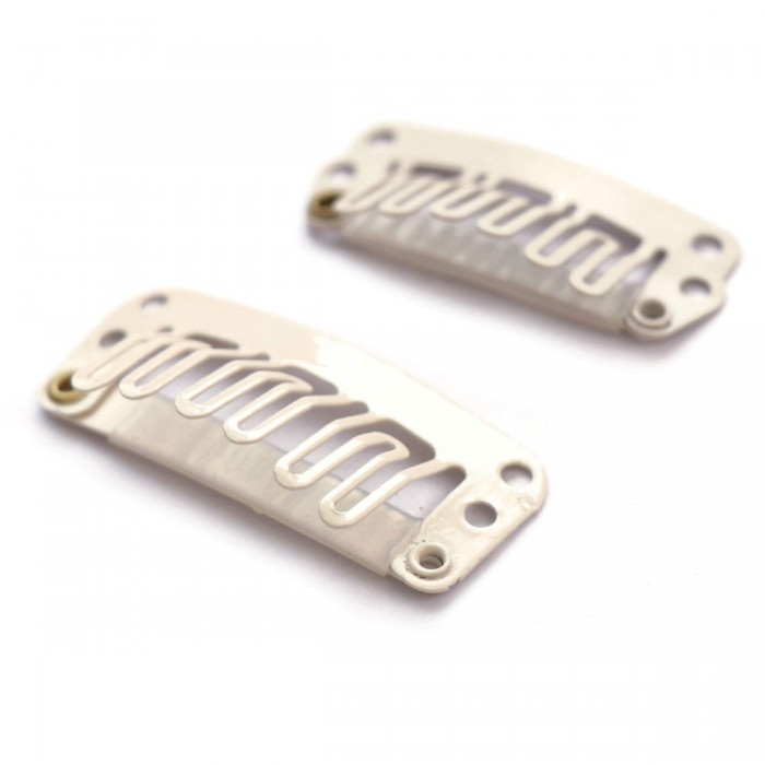Platinum Blonde U-shape Metal Clips 5 Pieces
