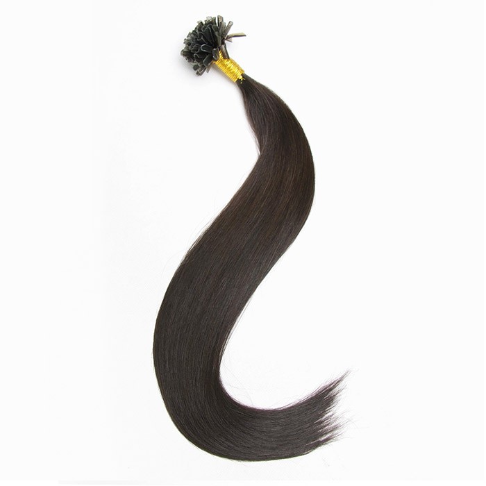 Kriyya U-Tip Hair Extensions Micro Nail Tip Hair Extensions Off Black