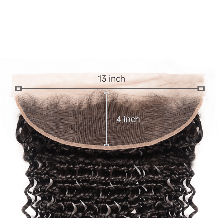 Kriyya Unprocessed Virgin Hair 13x4 Lace Frontal Deep Wave Human Hair