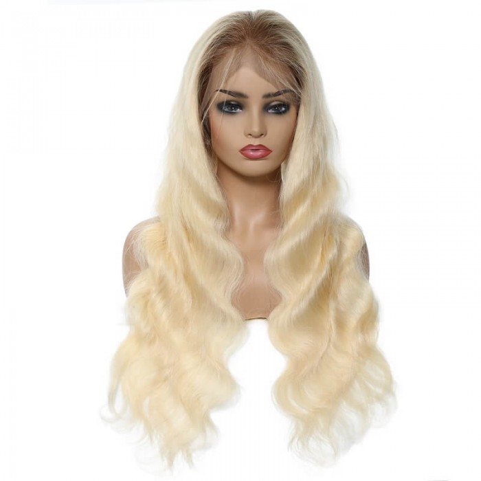 Mandy | Blonde Wavy 360 Lace Front Remy Human Hair Wig
