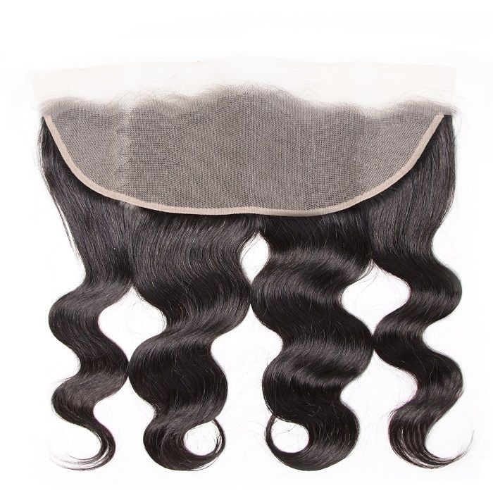 Kriyya 13x4 Lace Transparent Frontal Body Wave Human Hair Free Part Closure