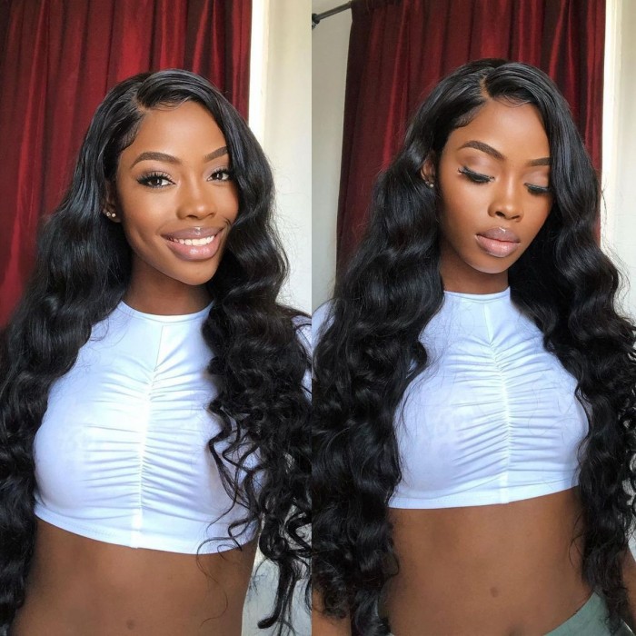 Kriyya Virgin Hair Body Wave Wig 13x4 Lace Front Wigs Human Hair 150% Density For Sale