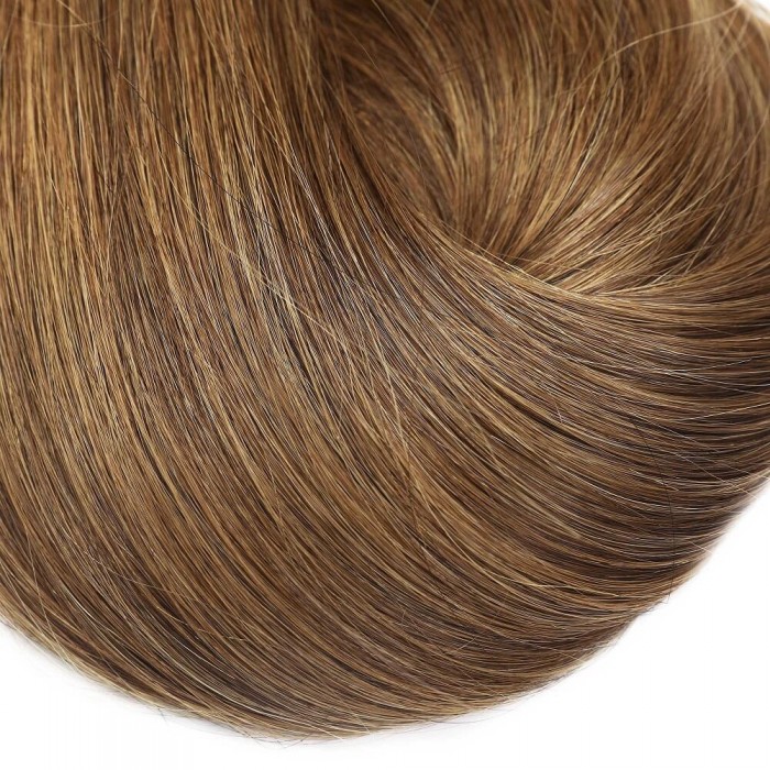 Kriyya 160g Clip Ins Hair Extensions Chestnut Brown Remy Hair