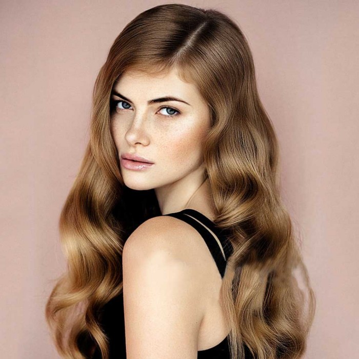 Kriyya 160g Classic Clip In Hair Extensions Light Golden Brown Remy Hair 