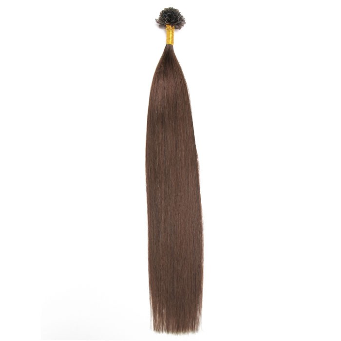 Kriyya U-Tip Hair Extensions Micro Nail Tip Hair Extensions Dark Brown