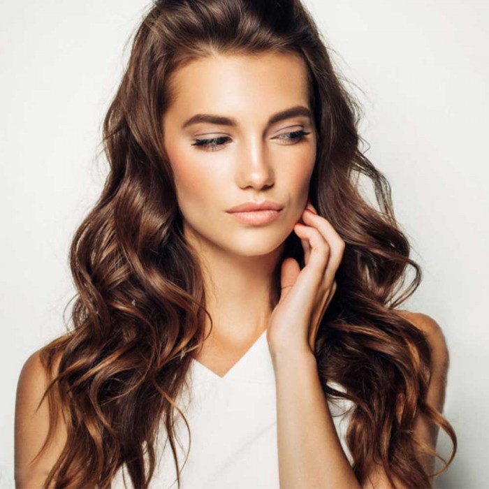 Kriyya 100g Best Clip In Hair Extensions Dark Brown Remy Hair Extensions