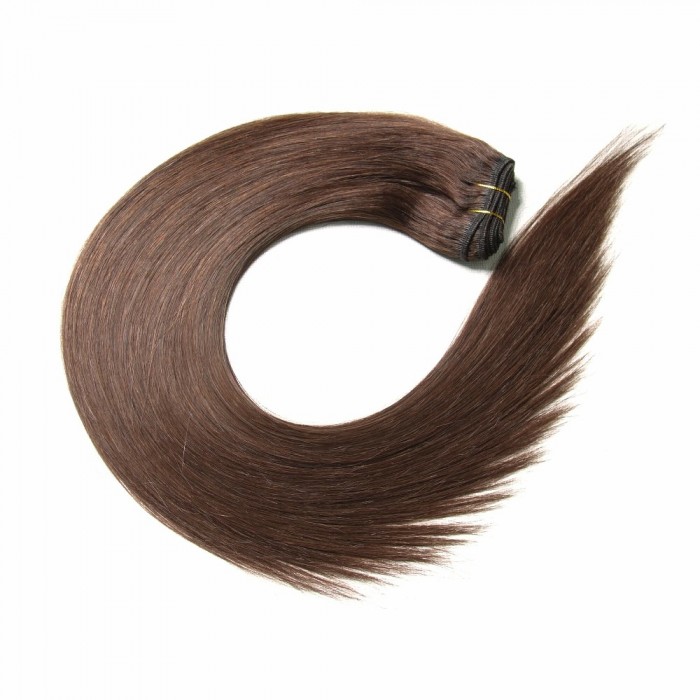 Kriyya 100% Remy Volumizer Hair Weft-Dark Brown
