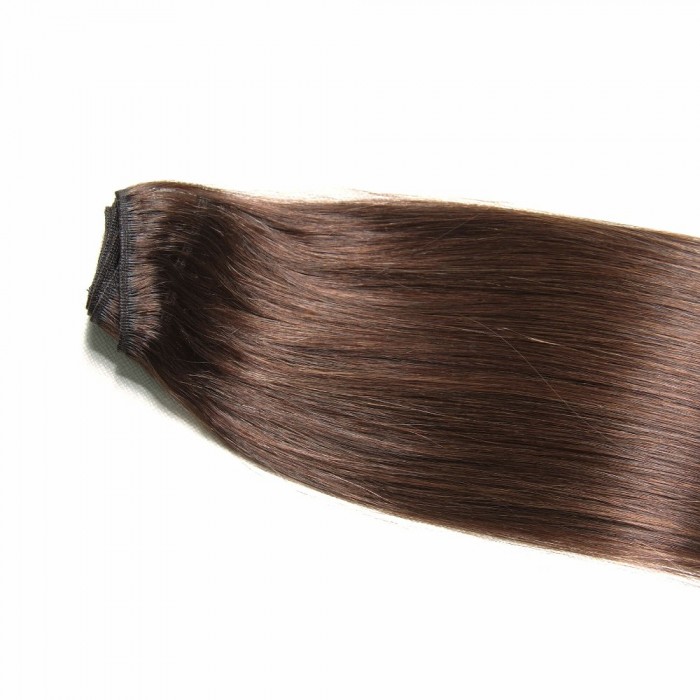 Kriyya 100% Remy Volumizer Hair Weft-Dark Brown