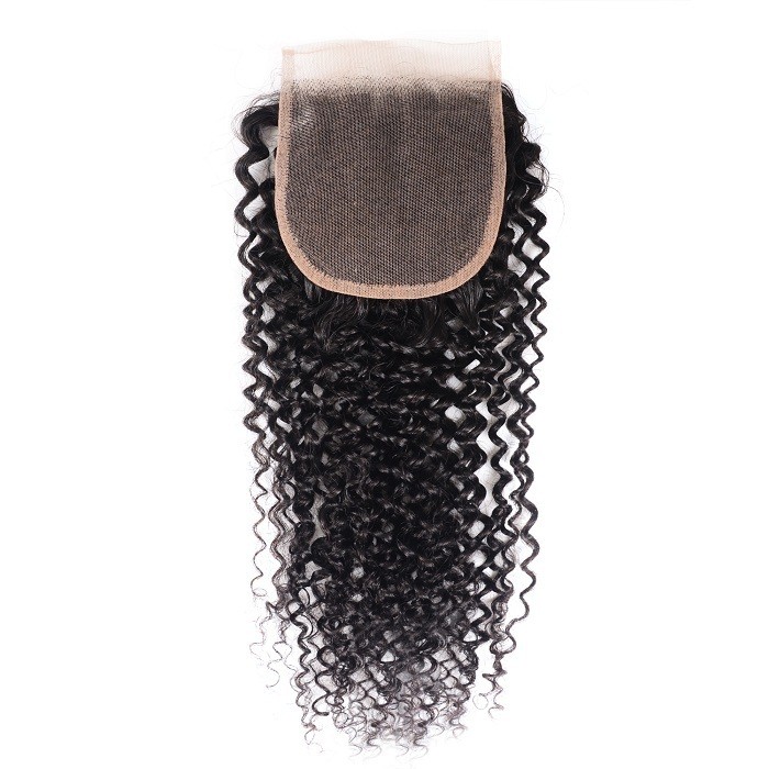 Kriyya High Grade Kinky Curly Virgin Hair 4x4 Lace Closure Sew In
