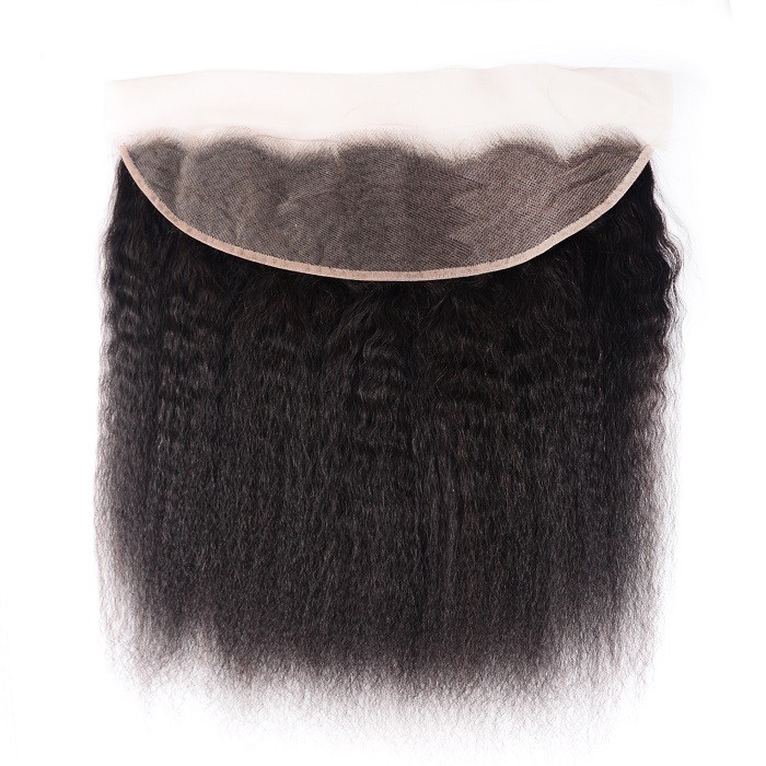Kriyya Kinky Straight Virgin Human Hair 13x4 Lace Frontal With Baby Hair