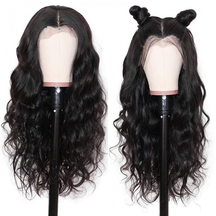 Kriyya Undetectable Fake Scalp Human Hair Wigs 13x4 Body Wave Lace Front Wigs 150% Density