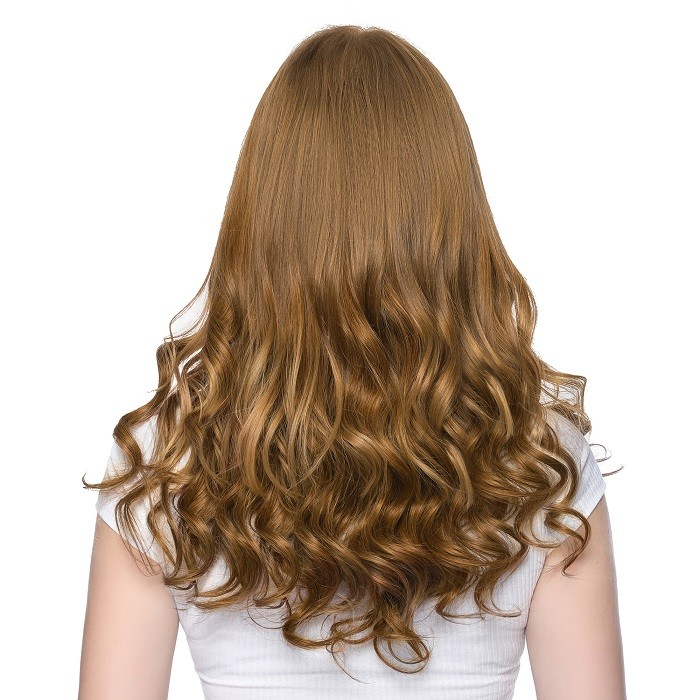 Kriyya 16 Inch Hair Extensions Clip In Medium Golden Brown Remy Hair ...