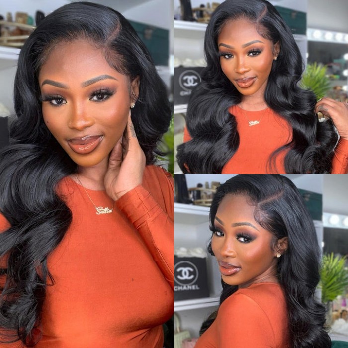 Kriyya Virgin Hair Body Wave Wig 13x4 Lace Front Wigs High Quality Human Hair 150% Density