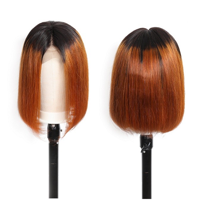 Quanna | 13*4 Lace Front Ombre Remy Human Hair Bob Wig