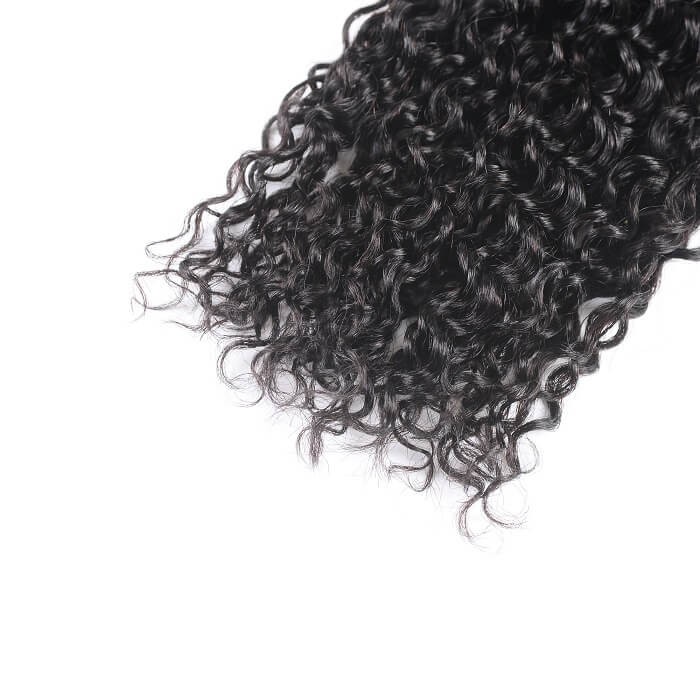 Kriyya Peruvian Curly Hair 4 Bundles With Lace Closure Sew In