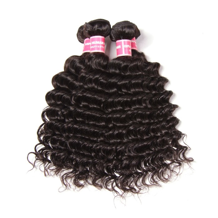 Kriyya Peruvian Deep Wave Wet And Wavy Virgin Hair 13x4 Lace Frontal With 4 Bundles Deals