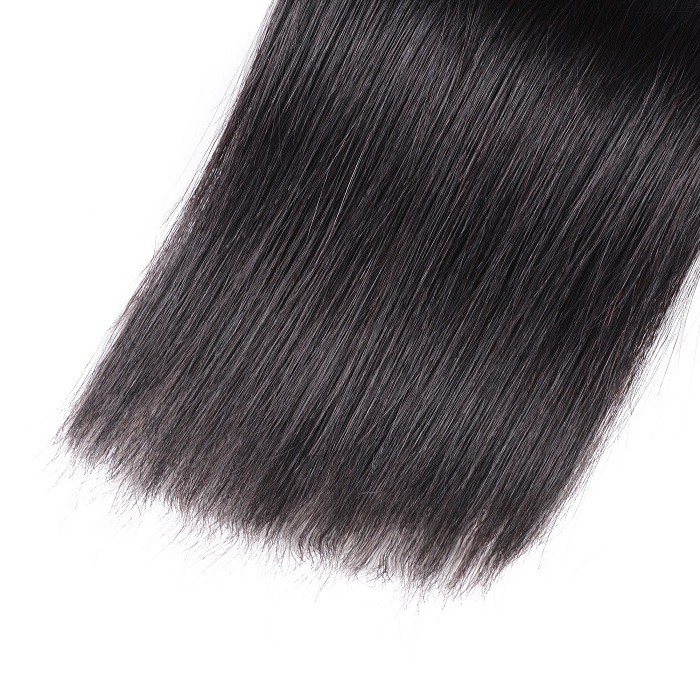 Kriyya 4 Pcs Straight Human Hair Bundles Indian Virgin Remy Hair 7A Hair