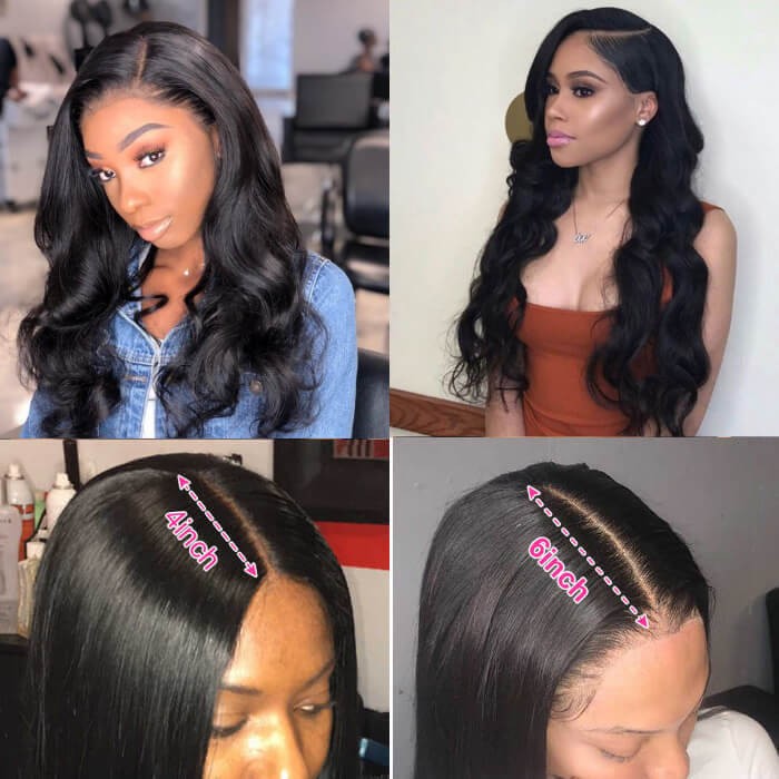 Kriyya Undetectable Fake Scalp Human Hair Wigs 13x4 Body Wave Lace Front Wigs 150% Density