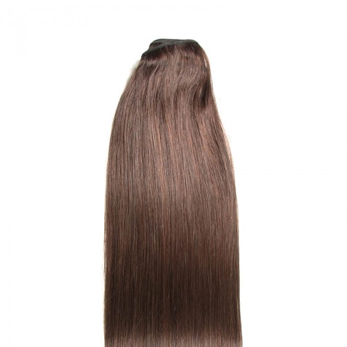 Kriyya 100% Remy Volumizer Hair Weft-Dark Brown