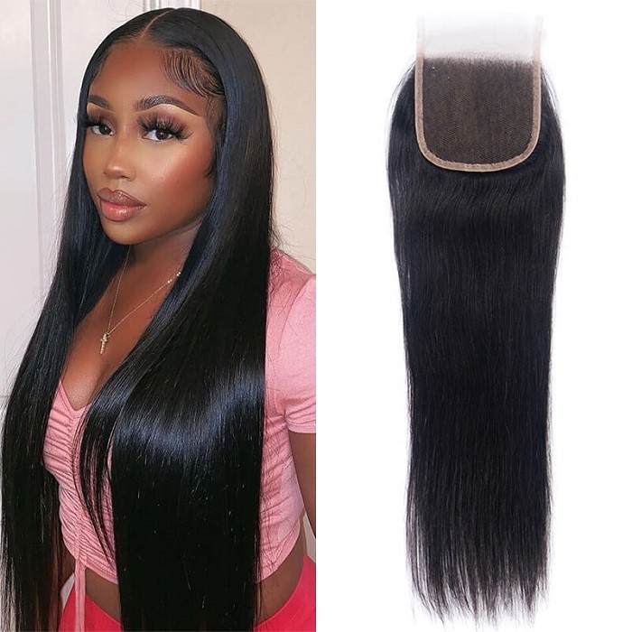 Kriyya 5x5 HD Lace Closure Straight Virgin Hair Transparent Lace Closure