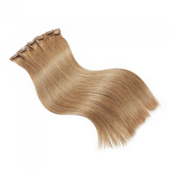 Kriyya 120g Best Clip In Hair Extensions Strawberry Blonde Real Human Hair Clip Ins