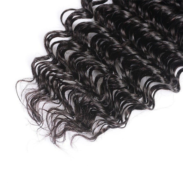 Kriyya Deep Wave 3 Bundles Virgin Indian Human Hair Weave 7A Hair