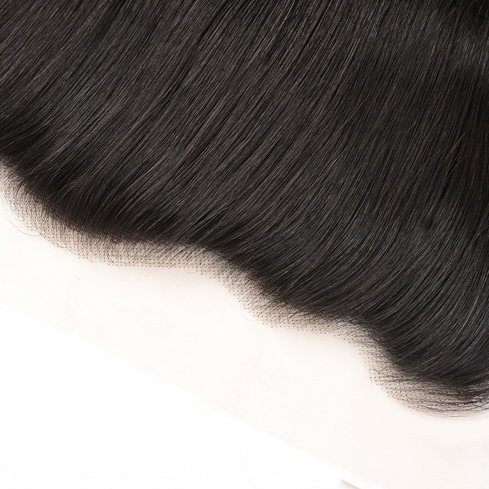 Kriyya Straight 100% Virgin Hair Malaysian 3 Bundles With 13*4 Transparent Lace Frontal