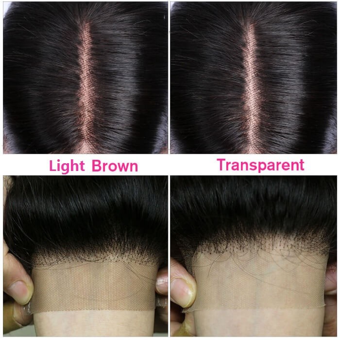 Kriyya Hair 180% Density 13x4 Transparent Lace Front Wig Straight Human Hair Wigs