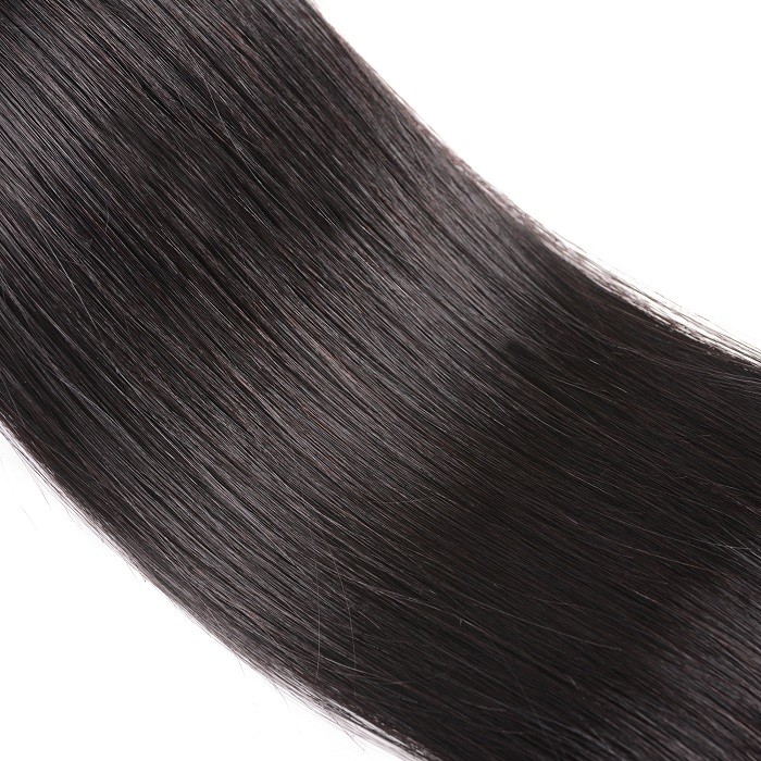 Kriyya 4 Pcs Straight Human Hair Bundles Indian Virgin Remy Hair 7A Hair