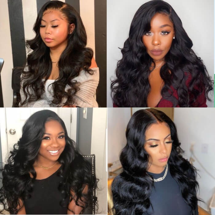 Kriyya Virgin Hair 13*6 Lace Front Pre Plucked Wavy Remy Human Hair Wig