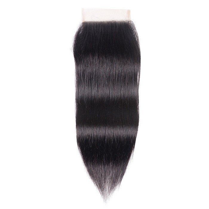 Kriyya Best Brazilian Straight Hair 4 Bundles With 4x4 Closure Virgin Hair