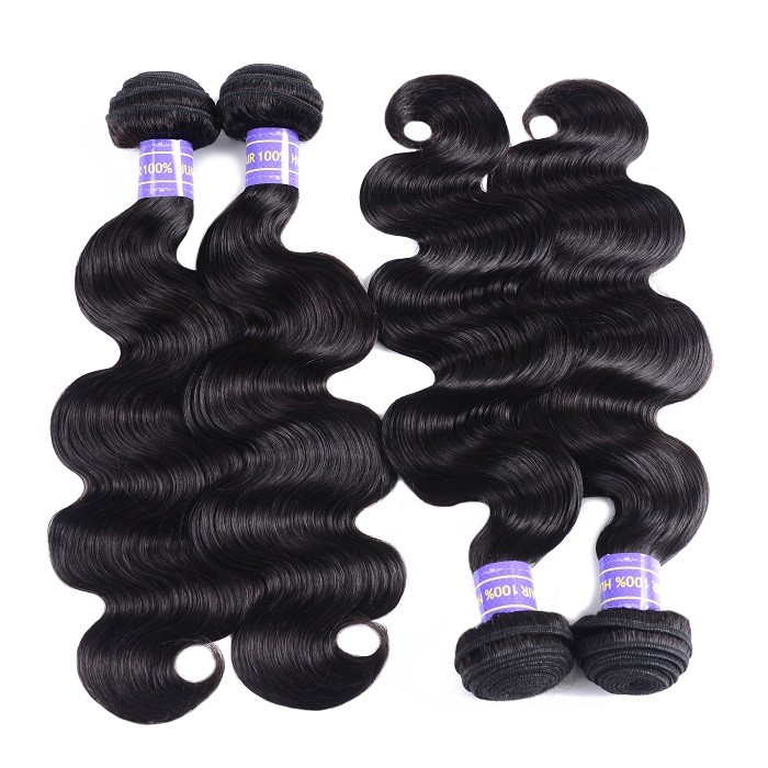 Kriyya Body Wave 4 Bundles Malaysian Virgin Hair 7A Human Hair Weave