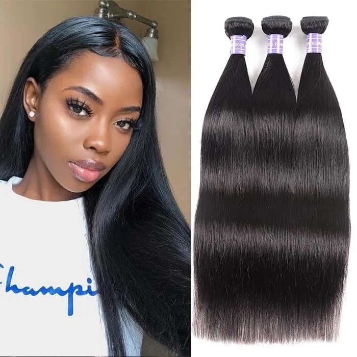 Bogo - 3 Piece 18 Inch Straight Unprocessed Virgin Hair 