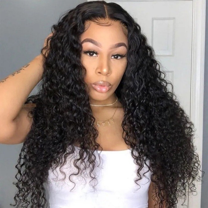 kriyya jerry curly middle part u part wig 1