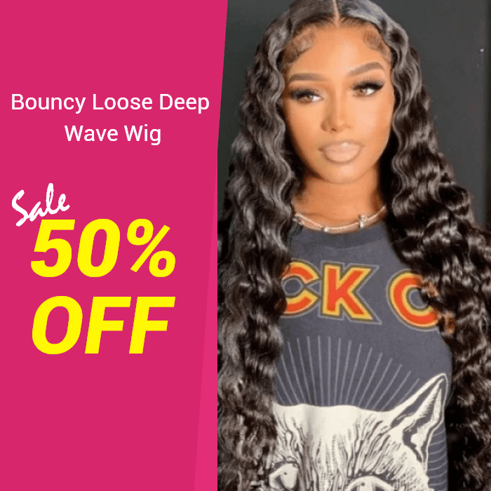 Flash Sale - Loose Deep Wave Wigs Pre Plucked 13X4 Lace Front Wigs With Baby Hair 150% Density