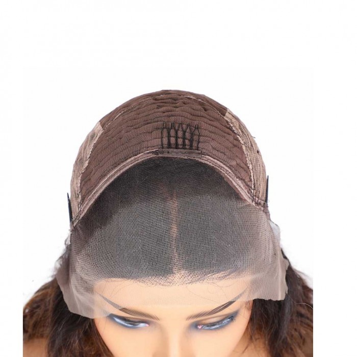 Bonnie | 13*4 Lace Front Dark Rooted Wavy Remy Human Hair Wig