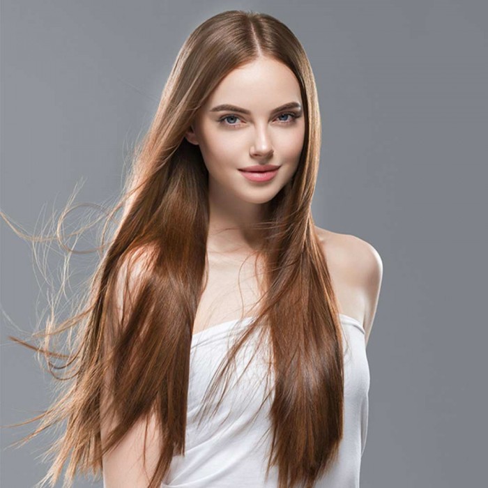 Kriyya 100g Clip In Human Hair Extensions Chocolate Brown Remy Hair