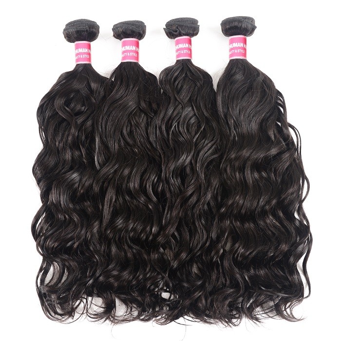 Kriyya Natural Wave Human Hair 4 Bundles  Malaysian Virgin Human Hair