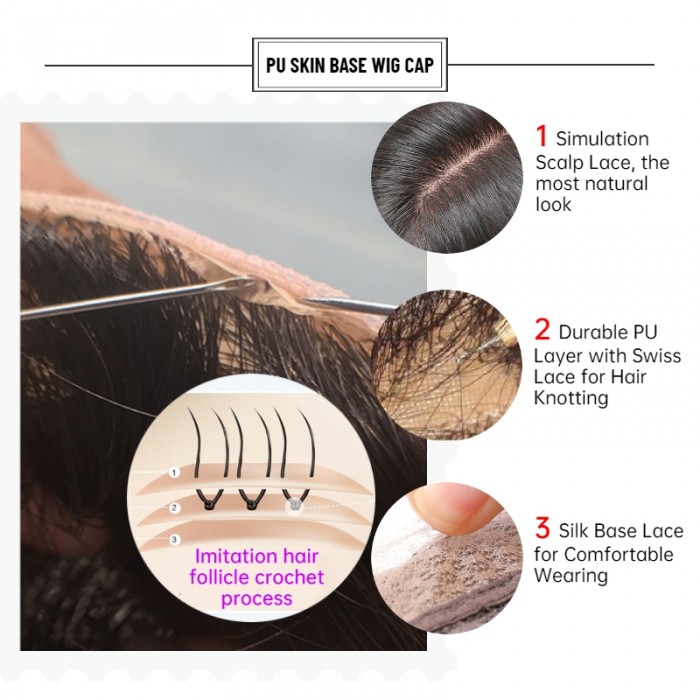 Kriyya Bob Wigs Hidden Purple Highlights Hair Glueless Wigs 150% Density 8-14 Inch