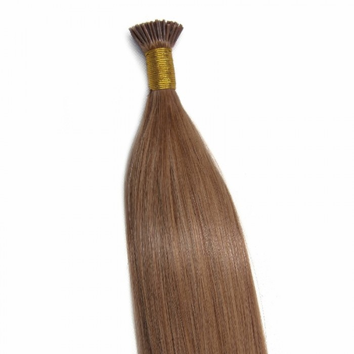 Remy Hair I-Tip Hair Extensions-Micro Series- Light Golden Brown