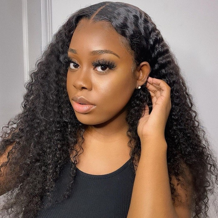 Kriyya Hair Curly Lace Wig 150% Density Remy Human Hair Wigs For Women