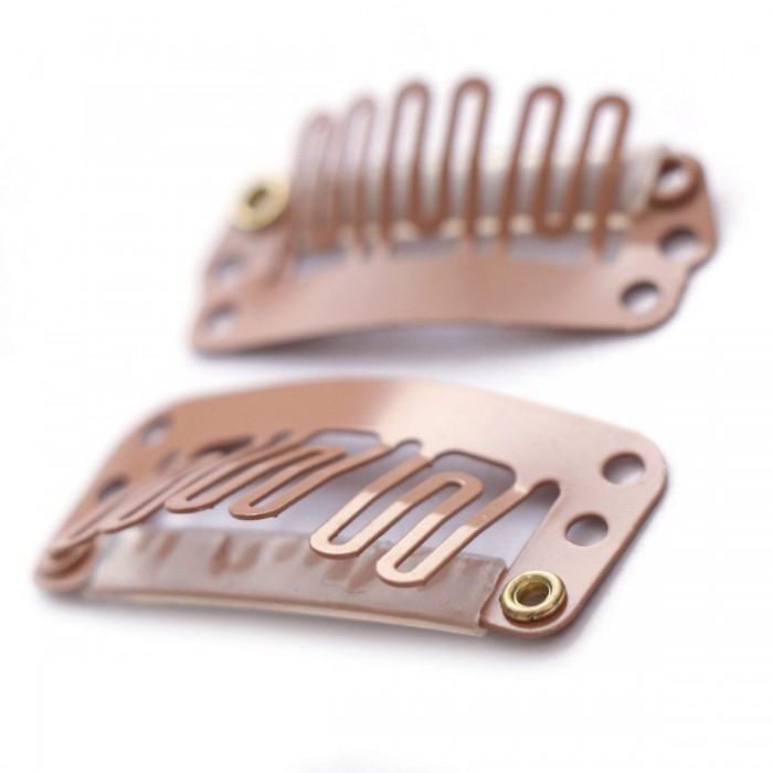 Strawberry Blonde U-shape Metal Clips 5 Pieces