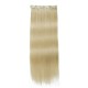 Kriyya 100g Real Hair Extensions Clip In Blonde Remy Human Hair Color 18-22 Inch