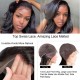 Kriyya Loose Wave 13x4 Lace Front Wigs With Baby Hair 100% Human Hair Natural Black Wig