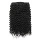 Kriyya Curly Clip Ins 18 Inch Hair Extenstions Natural Black Human Hair Extensions