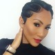 Kriyya Finger Waves Short Pixie Cut Wig Ocean Wave Human Hair Machine Made Wigs